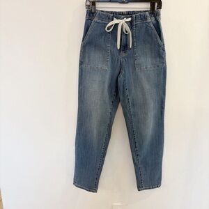 Judy Blue Jogger High Rise Blue Denim Elastic Waist Jeans Size 3/26